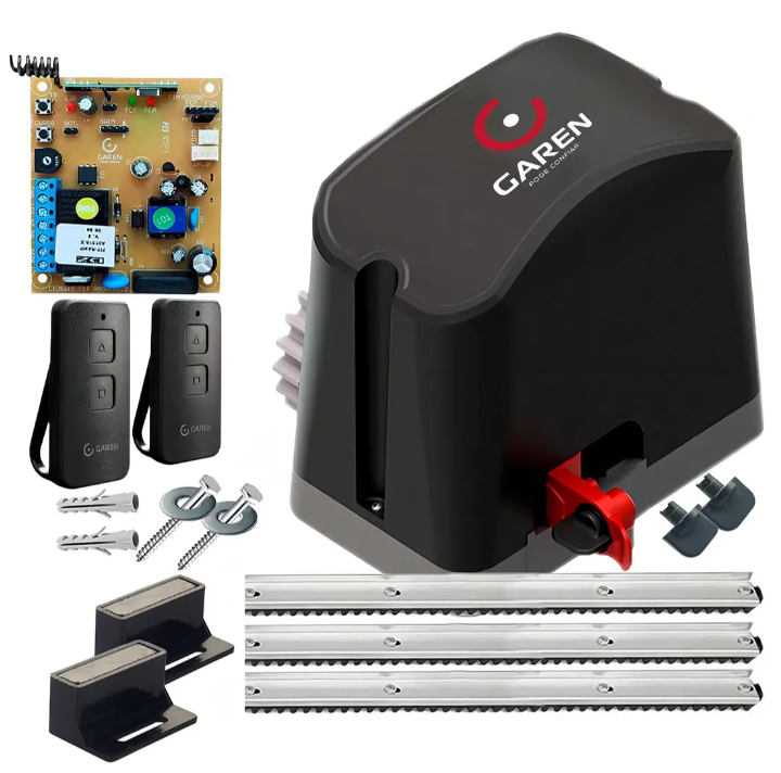 Motor Portao Eletronico Garen Rápido 400kg 2controles 3m Frequência 50/60 Tamanho Da Engrenagem Z18 — peça para conserto de portão automático